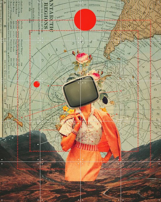 IXXI Antarctique - Frank Moth - Décoration murale - 100 x 80 cm