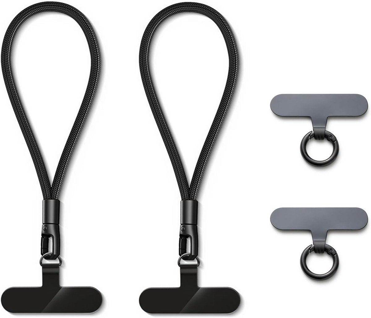 Universele Telefoonketting Kort Polsband voor Sleutels en Kleine Accessoires (2 stuks)