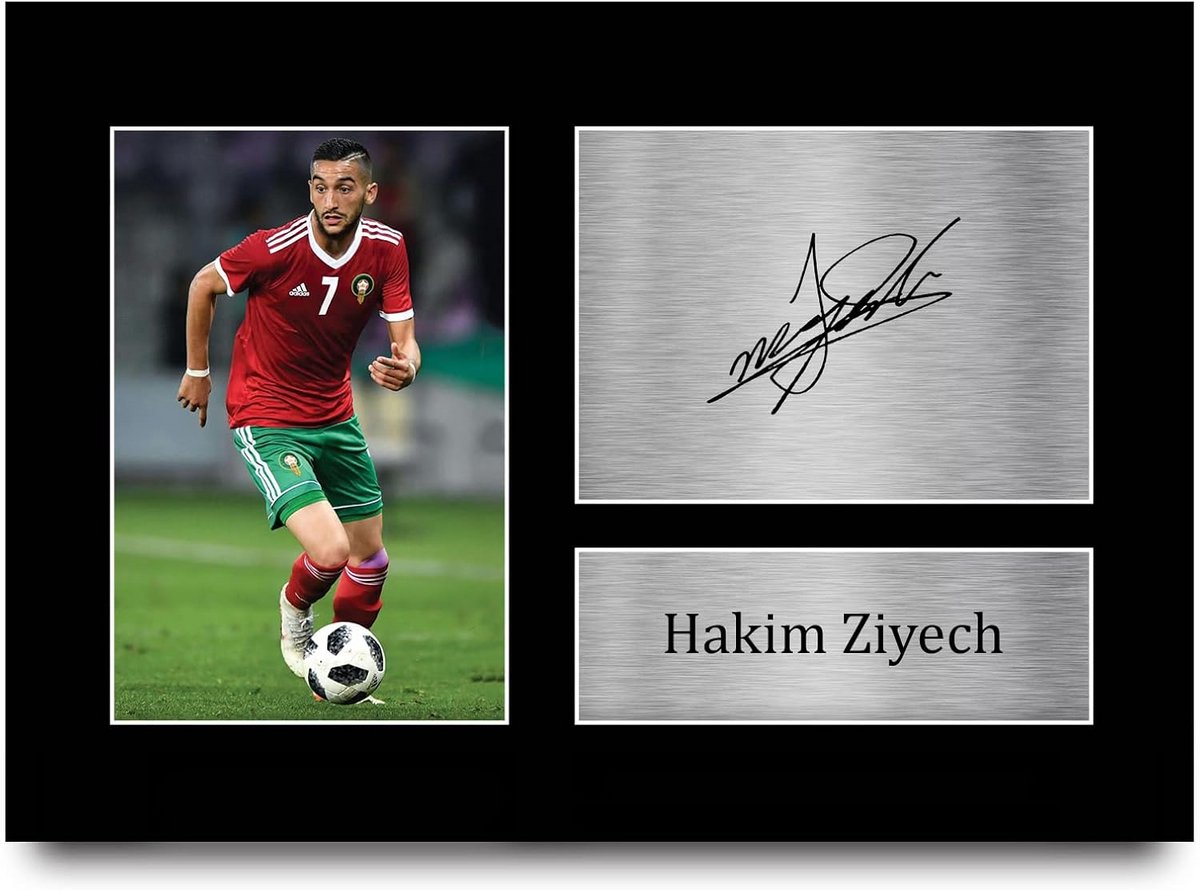 A4 Gedrukte Handtekening Foto van Voetballer - Mooi Cadeau voor Supporters