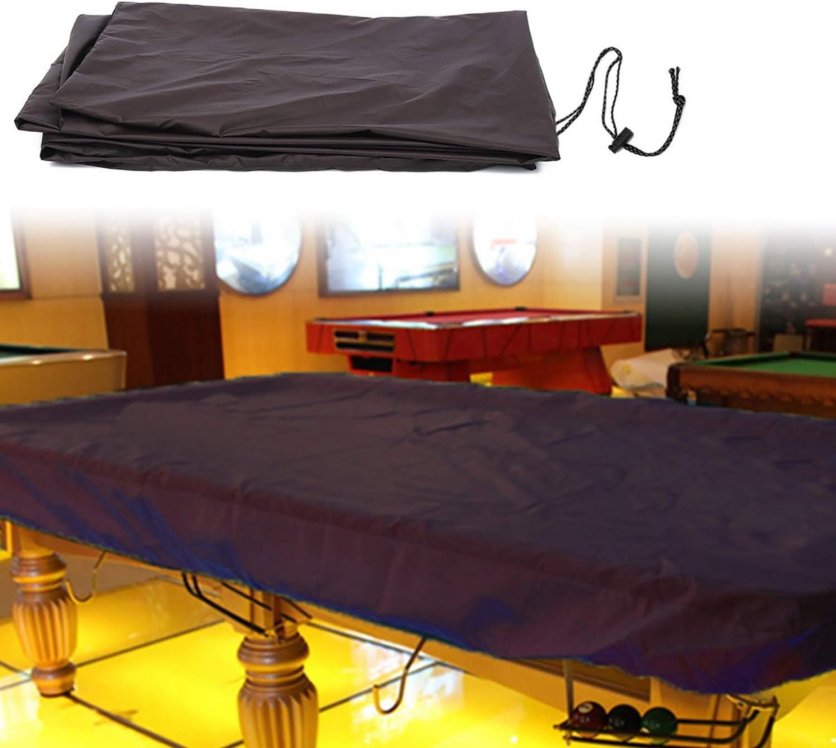 Waterdichte Tafelhoes 8FT voor Pool, Snooker en Biljarttafel - Voor Binnen en Buiten Bescherming