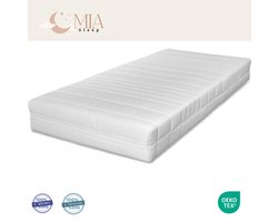 MIA Sleep Hotel Matras - 140x200 - Koudschuim Matras - Circa 17 cm dik - Luxe Tijk - Afritsbare Hoes- HR45 Schuim