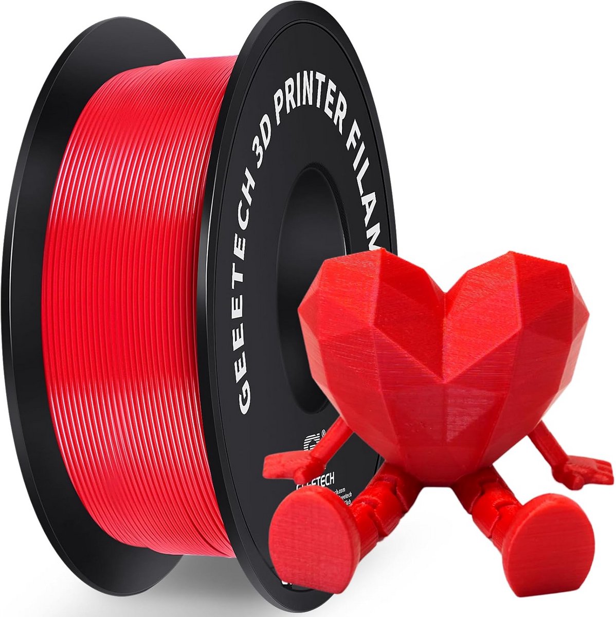 3D-printer Filament PLA 1.75mm Rood 1kg Spool voor RepRap Printers
