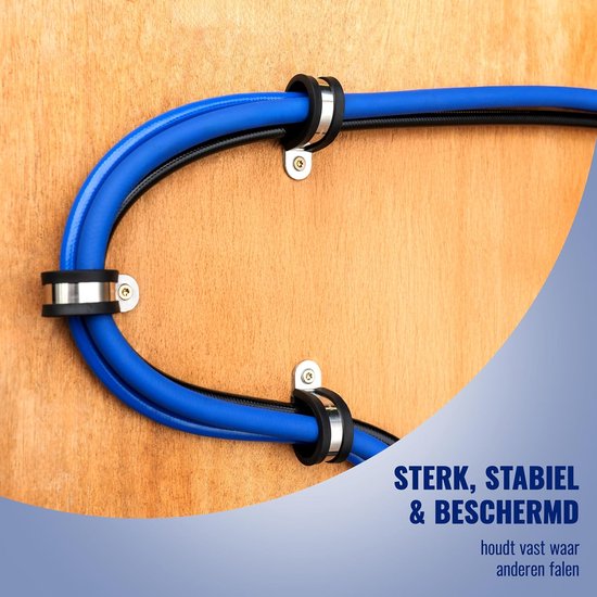 Slangklemmen Set RVS met Rubberen Coating - Spanbereik 20 mm - 5 Stuks — afbeelding 5