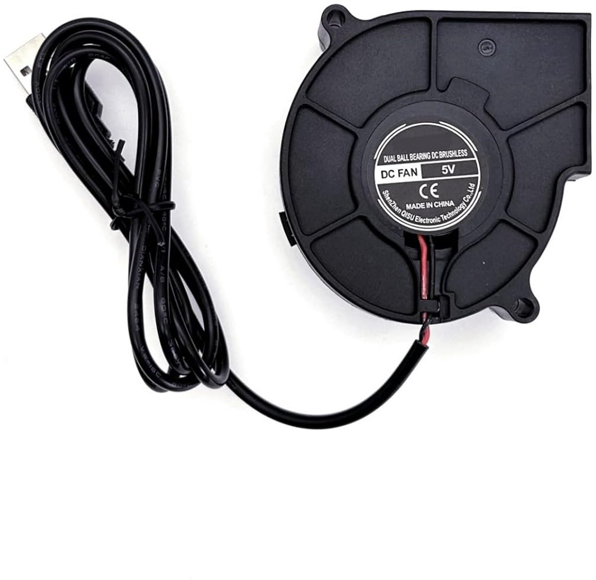 Stille 75x75x30mm USB Koelventilator voor 3D-Printer en Elektronica (5V DC)