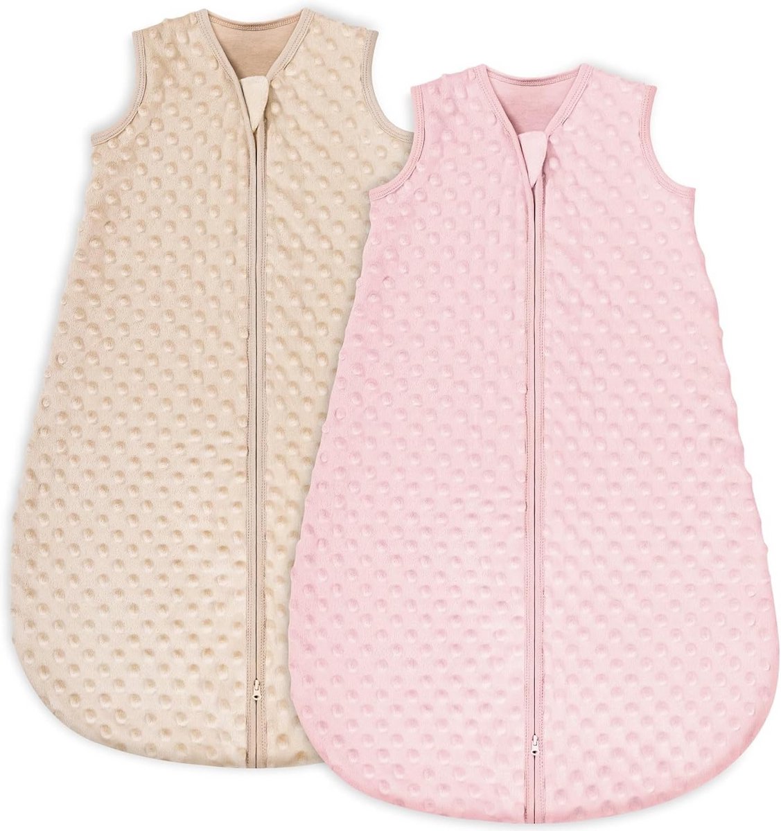 Warme Baby Slaapzak Winter 1.5 TOG Katoen 2-Pack voor Jongens en Meisjes
