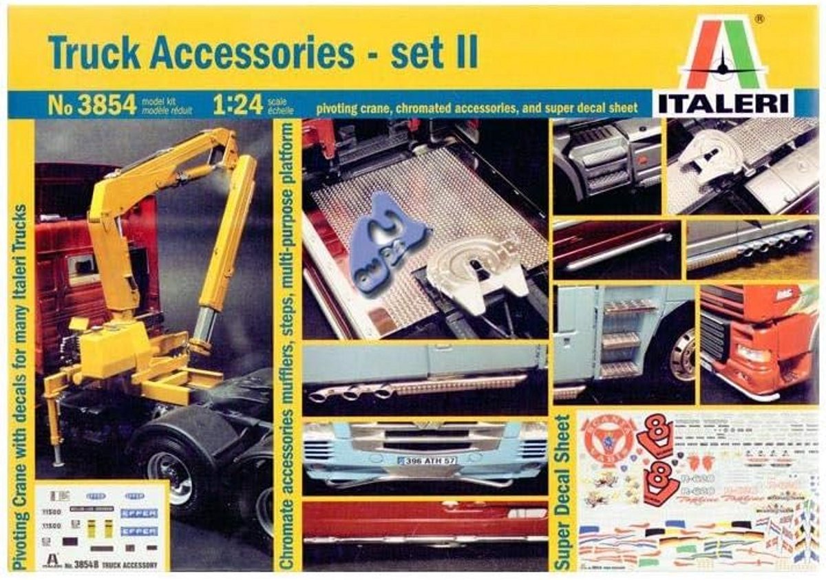 Schaalmodel Vrachtwagen Accessoires Set 1:24 voor DAF, MAN, Scania, IVECO, Volvo en Mercedes