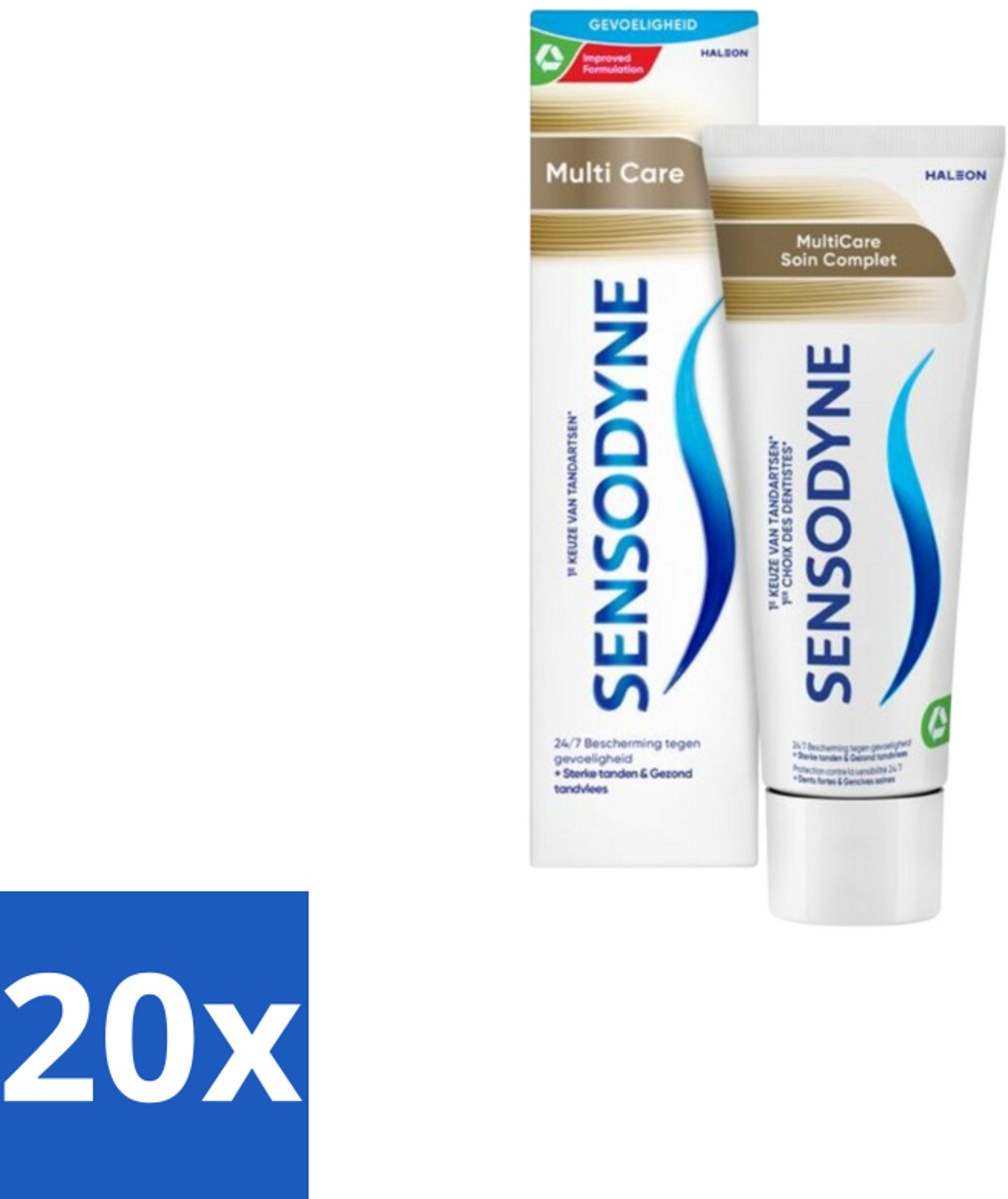 Sensodyne Tandpasta MultiCare 75 ml - Bulkverpakking - 20 stuks