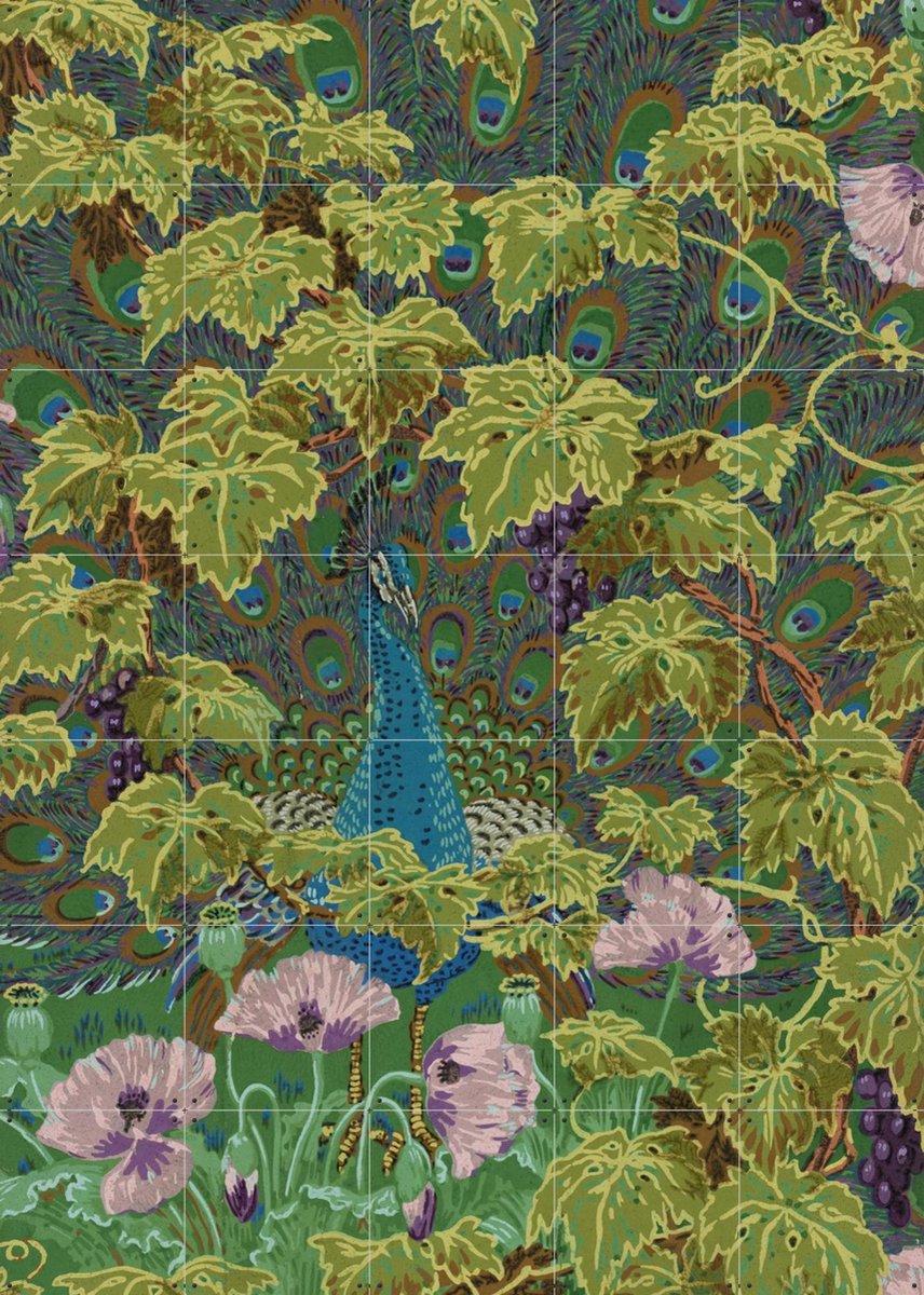 IXXI Vineyard, Walter Crane & Victoria and Albert Museum - 100 x 140 cm - Gratis ophangtool - Grote wanddecoratie en posters - Kleurrijk, Art Nouveau