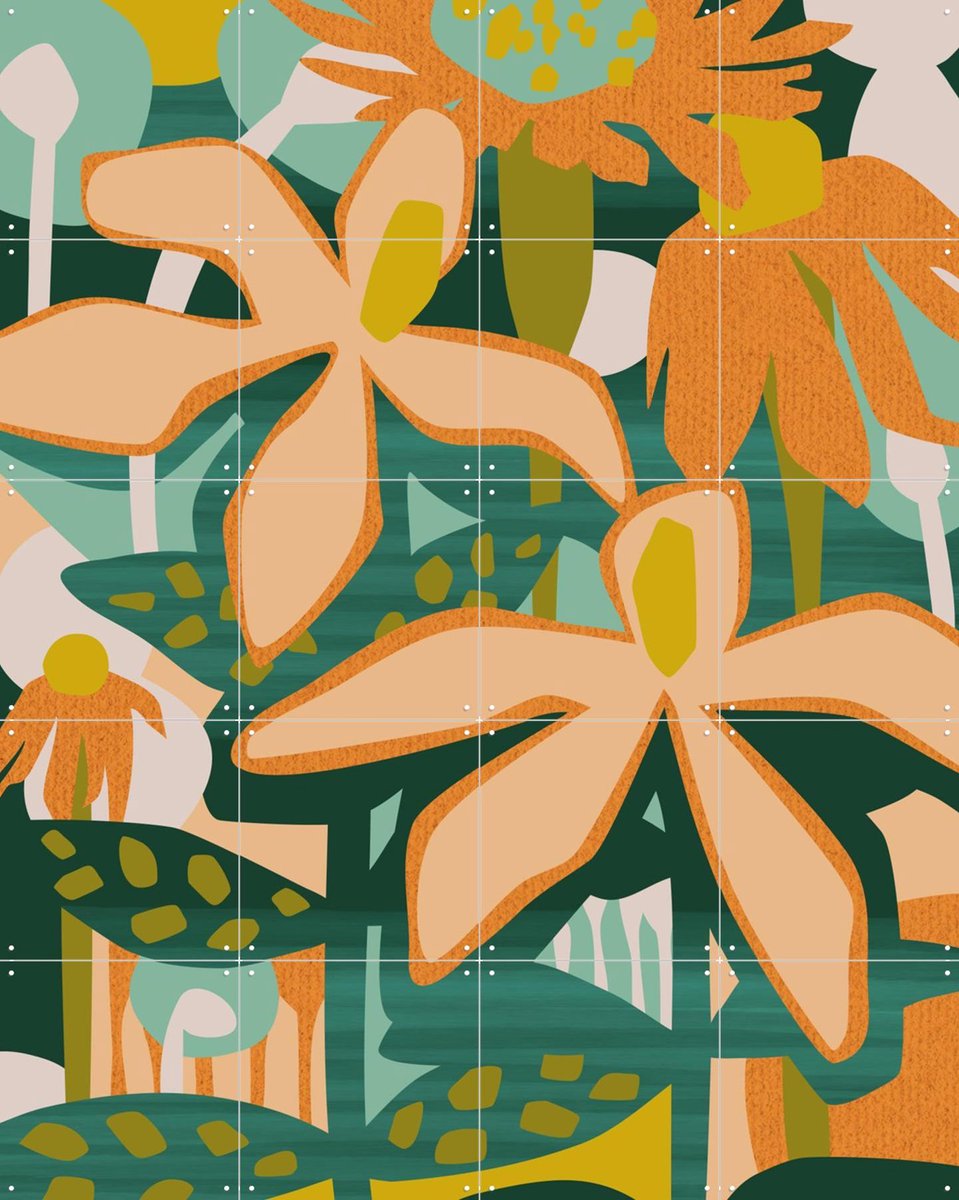 IXXI Color Your Life, Megan Gallagher - 80 x 100 cm - Gratis ophangtool - Grote wanddecoratie en posters - Digitale Kunst, Kleurrijk, Illustraties