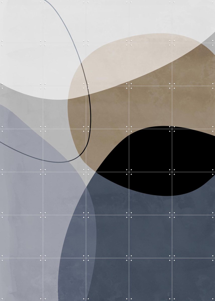 IXXI Graphic 210Y, Mareike Böhmer - 100 x 140 cm - Gratis ophangtool - Grote wanddecoratie en posters - Abstract, Geometrische Kunst, Grafisch
