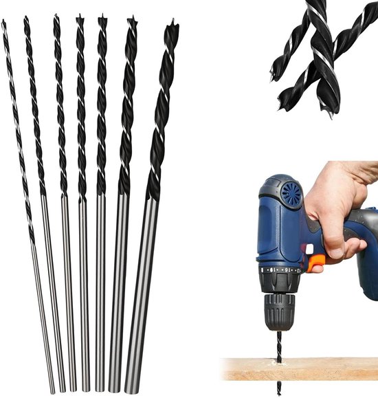 Houtboorset Met 7 Lange Boren Voor Hardhout En Zacht Hout 4 5 6 7 