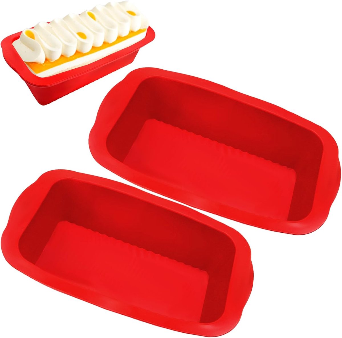 2pcs silicone cake molds - bakaccessoires - taartvormen