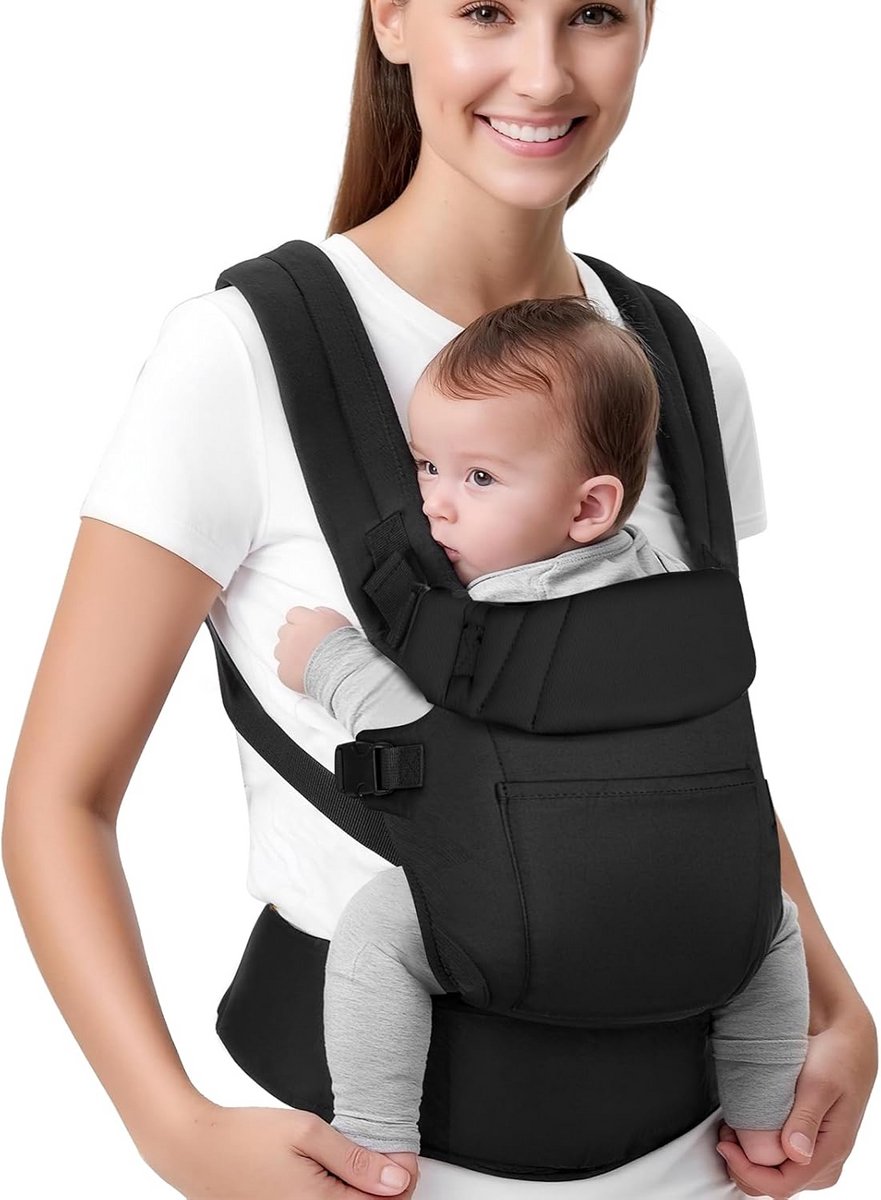 Ergonomische Babydrager Verstelbaar voor Baby's 0-24 Maanden Lichtgewicht en Veilig