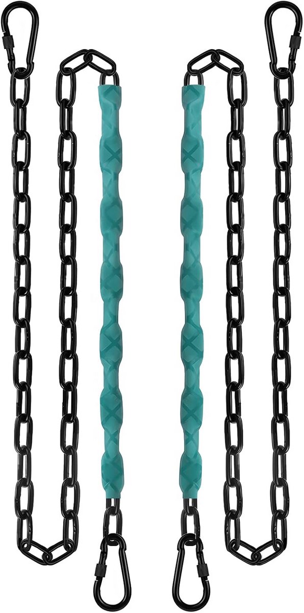 Sterke RVS Schommelketting 64 inch - Permanente Roestvrije Ophangset met 4 Karabijnhaken
