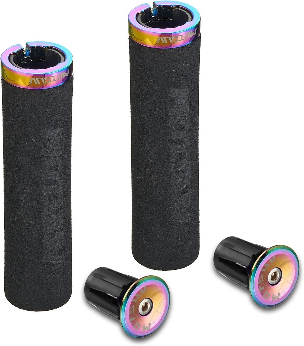 Comfortabele Schuim Fiets Handvatten met Enkele Klem - Antislip Handgrepen
