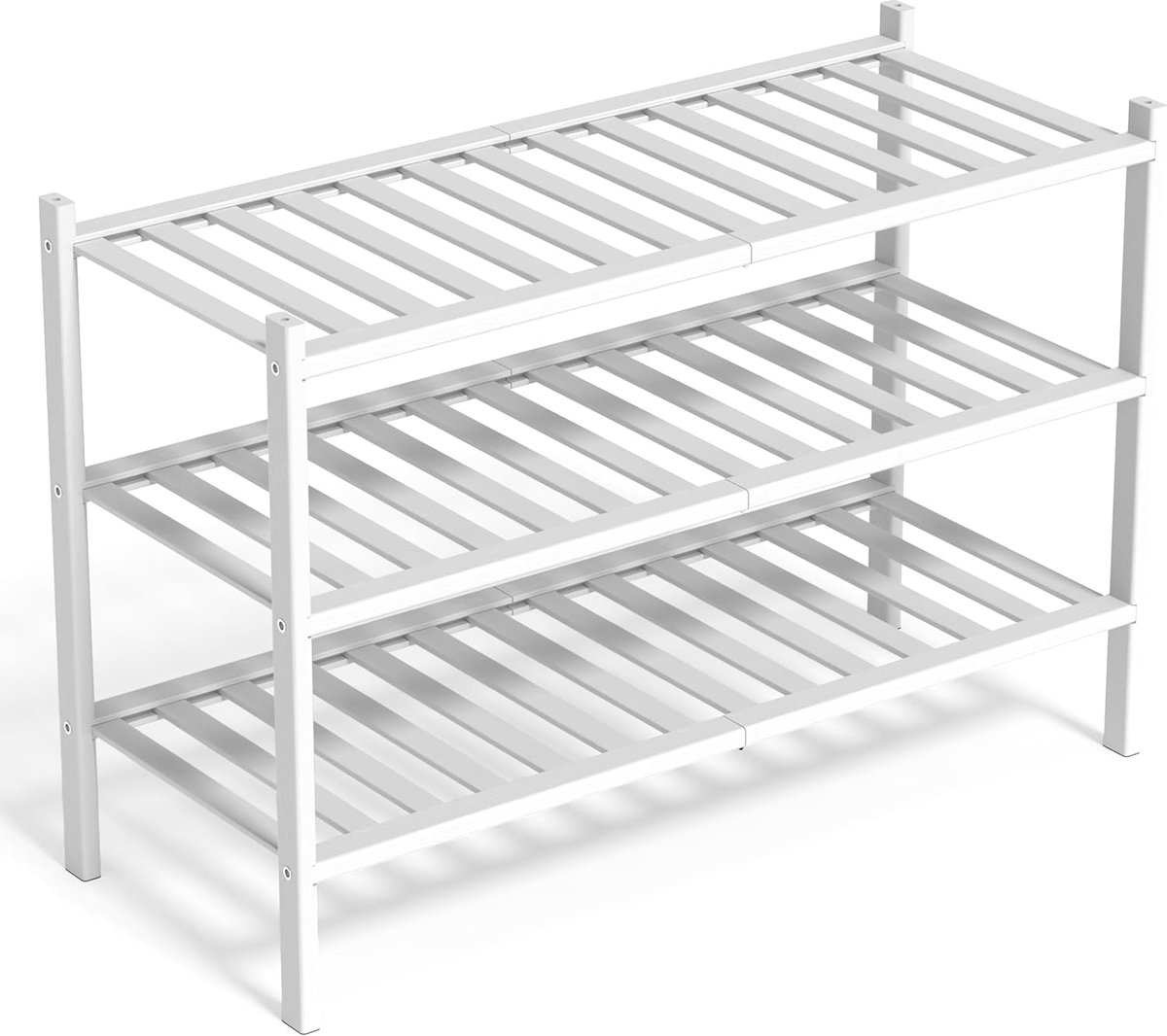 Bamboe Schoenenrek – 3-Laags Opbergkast – Voor Schoenen – 68 cm