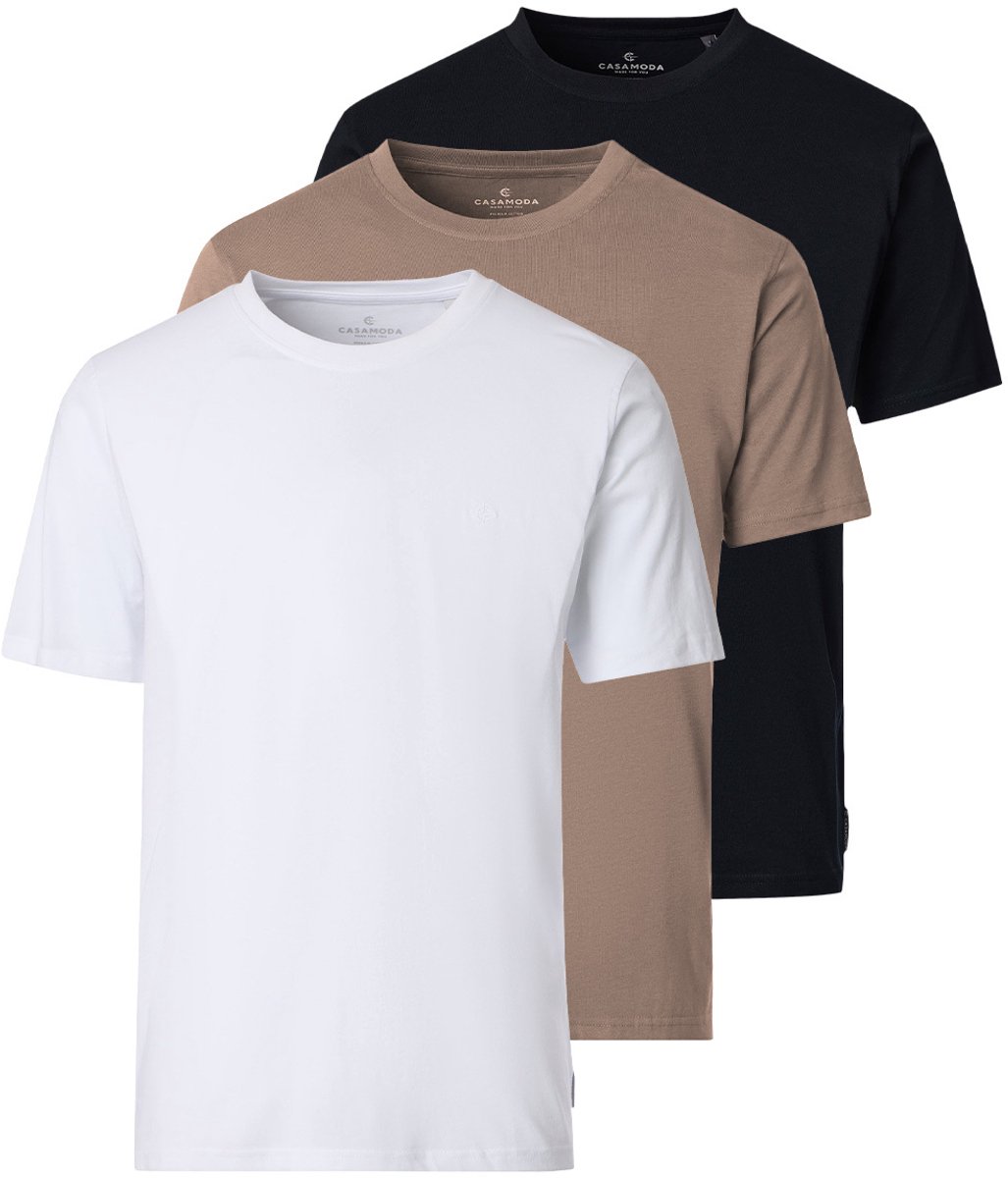 CASAMODA Heren t-shirt 3 pack Basic