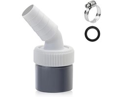 Afvoeradapter voor wasmachines en vaatwassers - Y-adapter voor afvoer, geschikt voor verschillende apparaten, 18-24 mm invoermondstuk