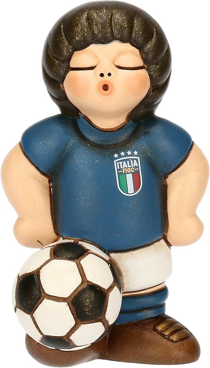 Keramische Voetballer Figuur voor Kinderen - Europees Kampioenschap Thema