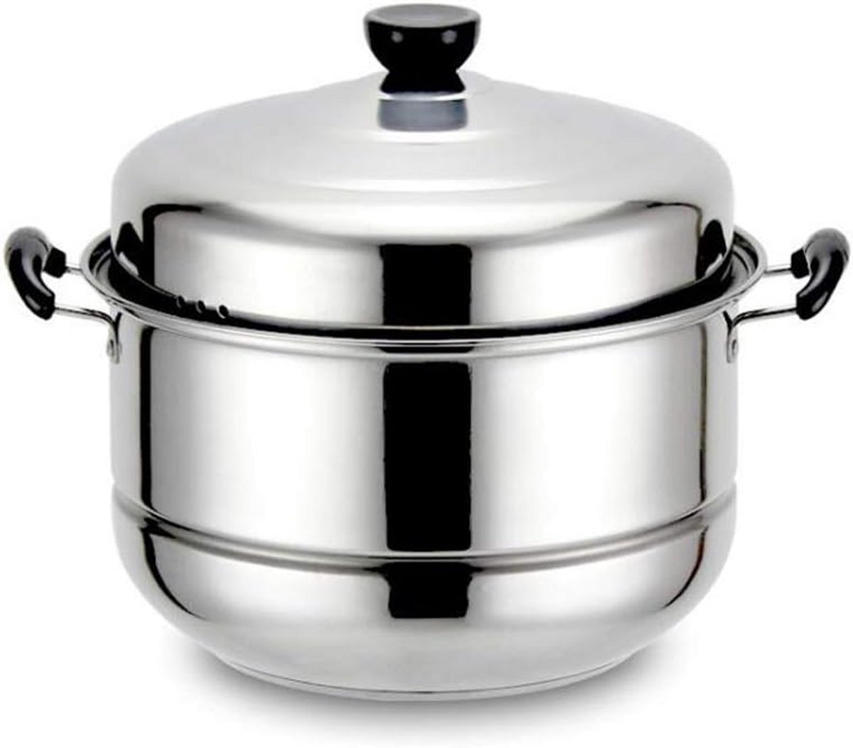 Grote Stoompan Set Inox 2 Lagen 32 cm