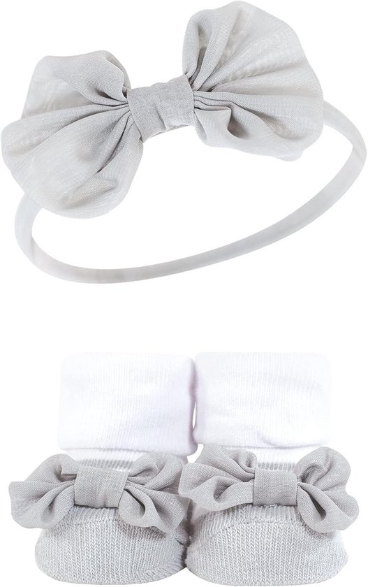 Babymeisje Hoofdband en Sokkenset Cadeauset, Bordeaux Ruitpatroon van Carter's — afbeelding 3