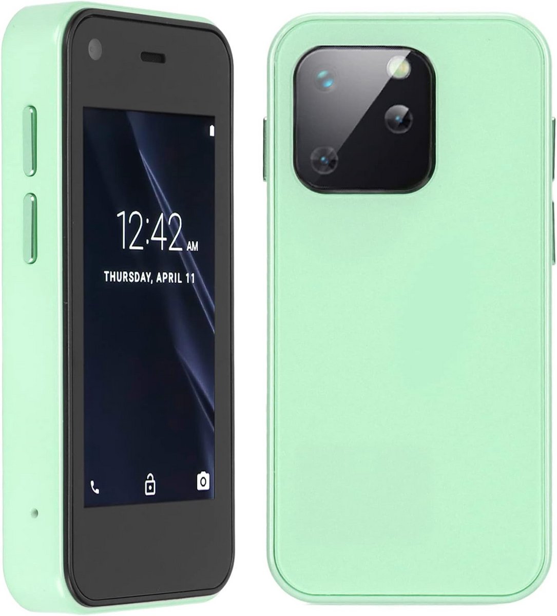 Mini Smartphone 2.5 Inch Compact Mobiele Telefoon Dual SIM GPS 3G