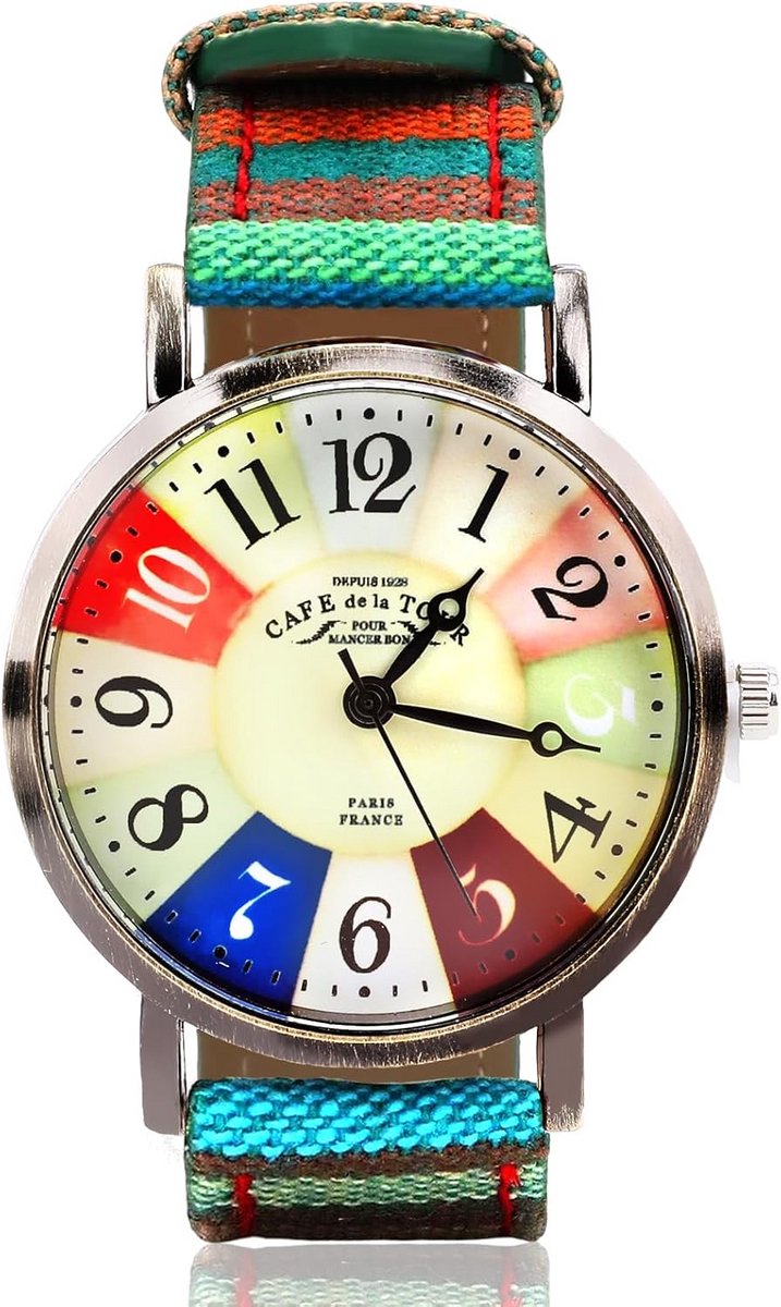 Handgemaakt Bohemian Hippie Horloge met Geweven PU Leren Band voor Dames en Heren