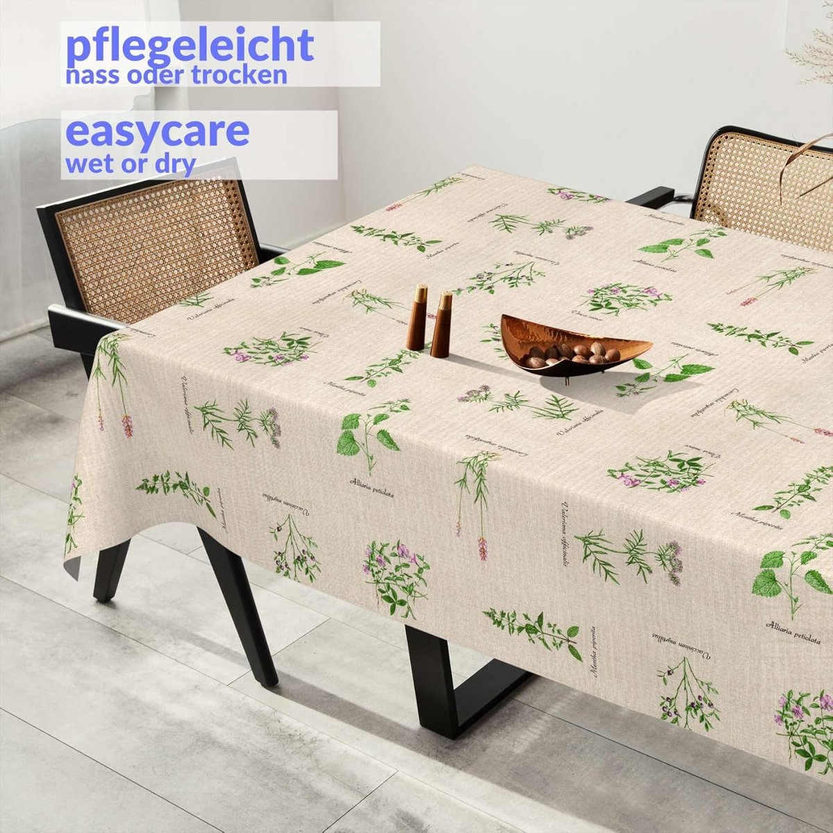 Waterafstotend Tafelkleed Katoen Polyester 220x140 cm Wasbaar Binnen en Buiten