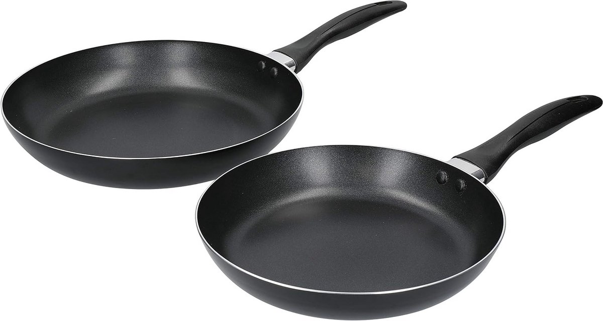 Set van 2 Antiaanbak Koekenpannen - 28 cm & 24 cm - Inclusief Geschenkdoos