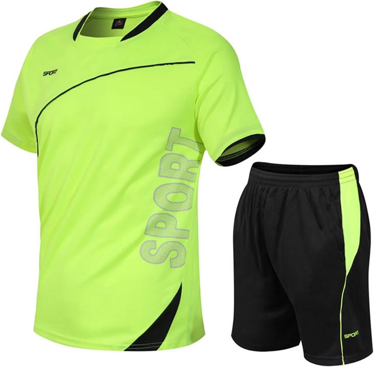 Voetbaltenue Jongens - Compleet Trainingsset Shirt en Korte Broek voor Sport en Spel