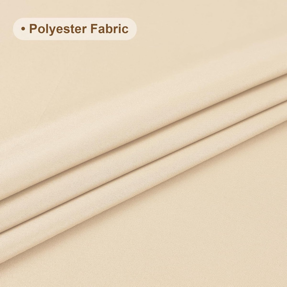 Klein Vierkant Tafelkleed 91x91 cm Wasbaar Beige Stoffen Tafeldecoratie