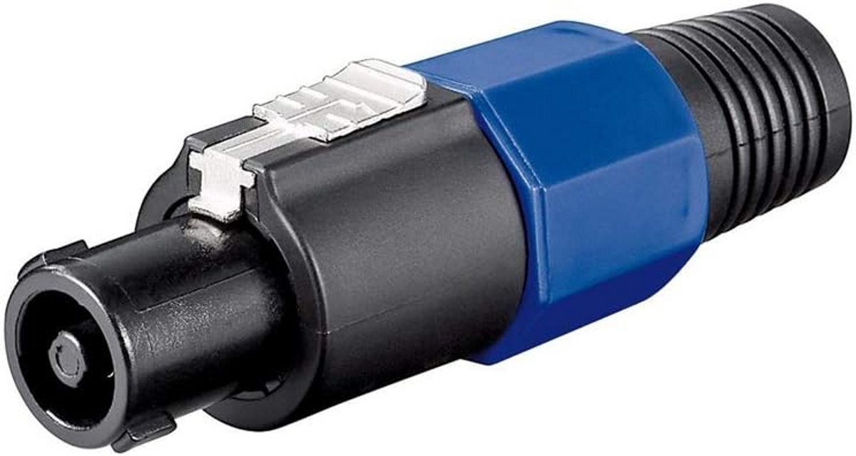 PA Luidsprekerstekker 4-Polig Schroefbaar met Knikbescherming 4,0 mm