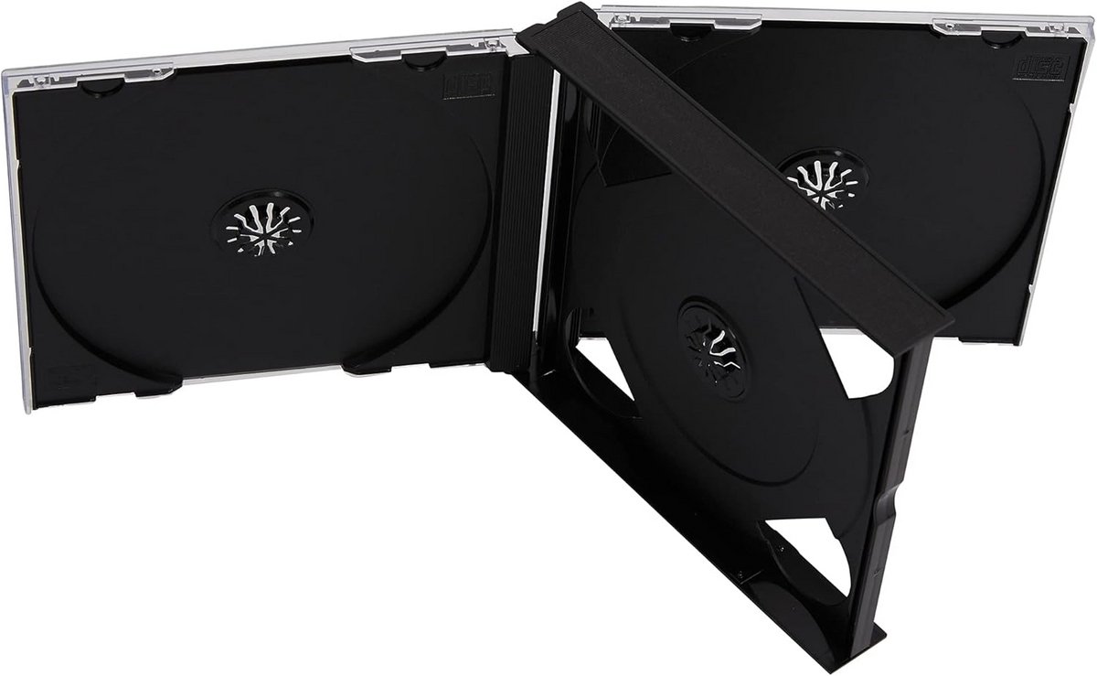 5 x Dubbel DVD Boxen 4 Discs - Slimline Hoesjes met Zwarte Tray