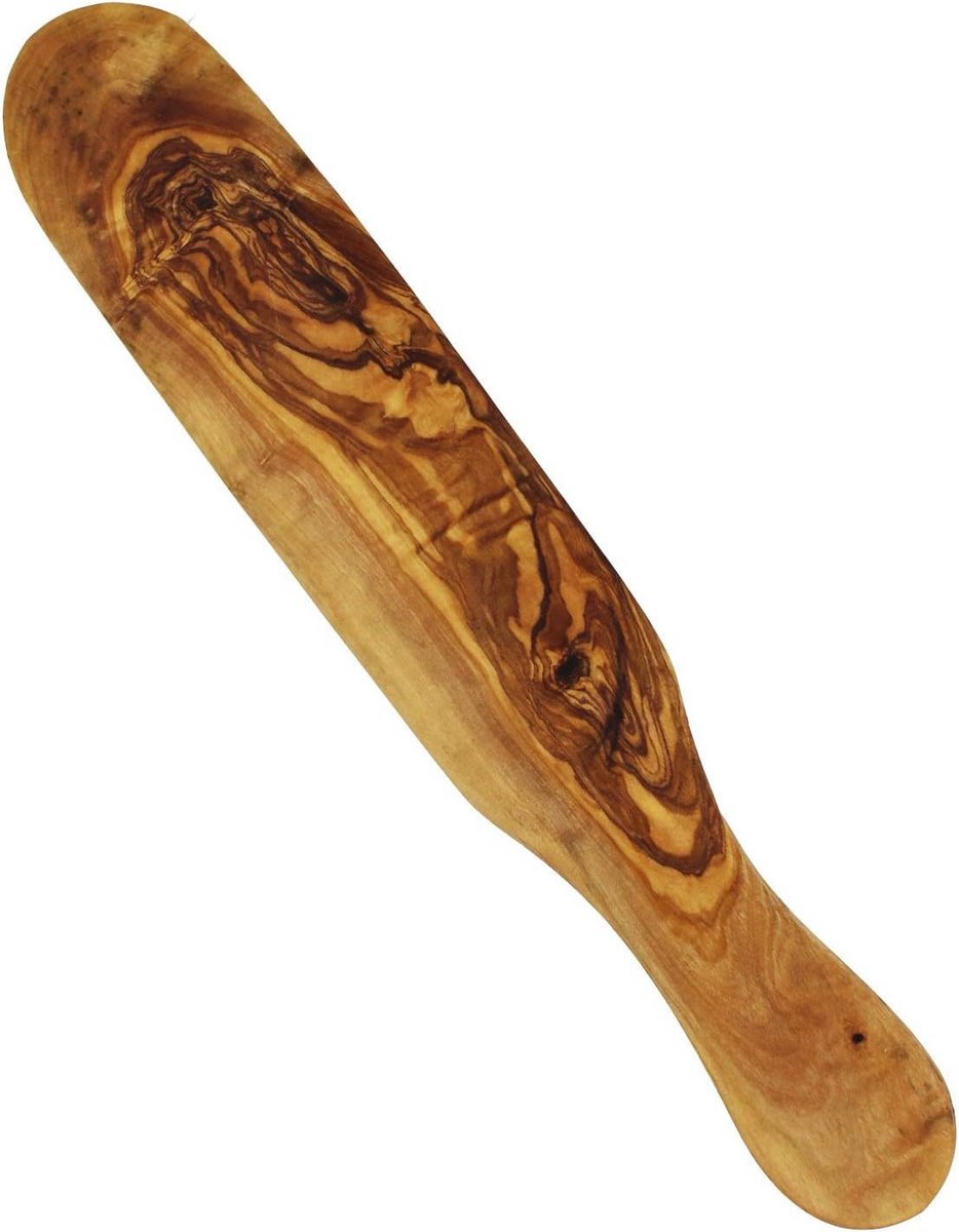 Handgemaakte Houten Pannenkoekenspatel van Olijfhout voor Crêpes