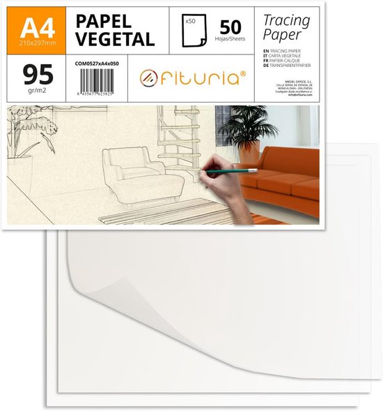 50 vellen - 250 g papier A4 wit papier, wit kartonpapier, dik