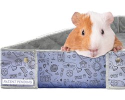 Wasbare Fleece Kooivoering voor Cavia's en Kleine Dieren met Verhoogde Randen