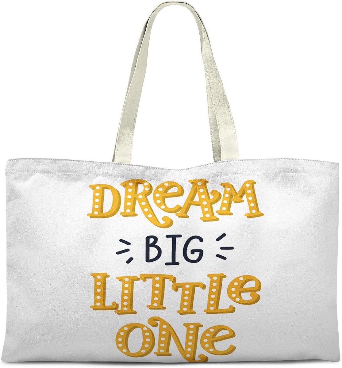 Grote Katoenen Tote Bag - Herbruikbare Boodschappentas - Opvouwbaar en Wasbaar - 50x40 cm