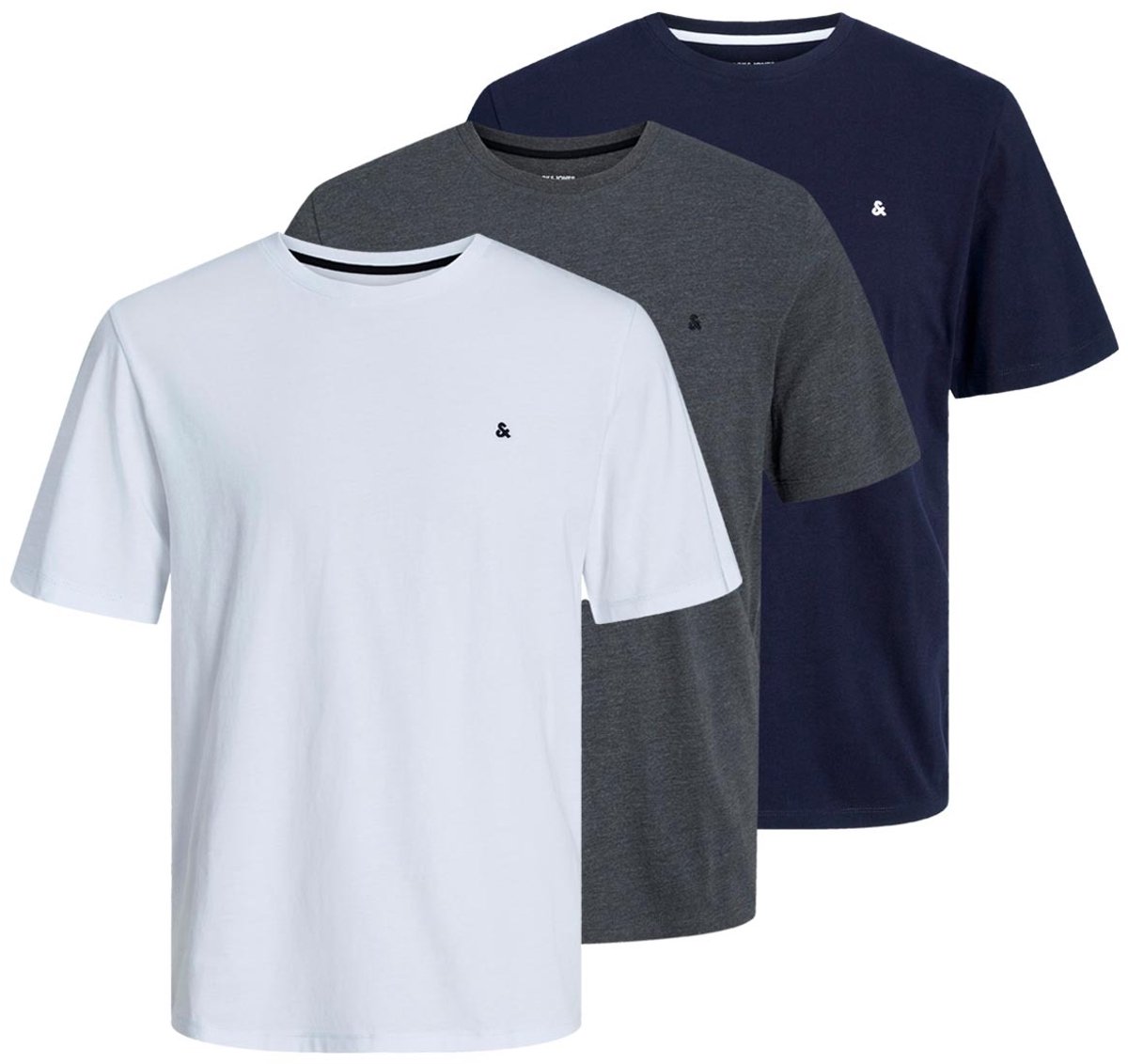 Jack & Jones Heren t-shirt 3 pack Essentials