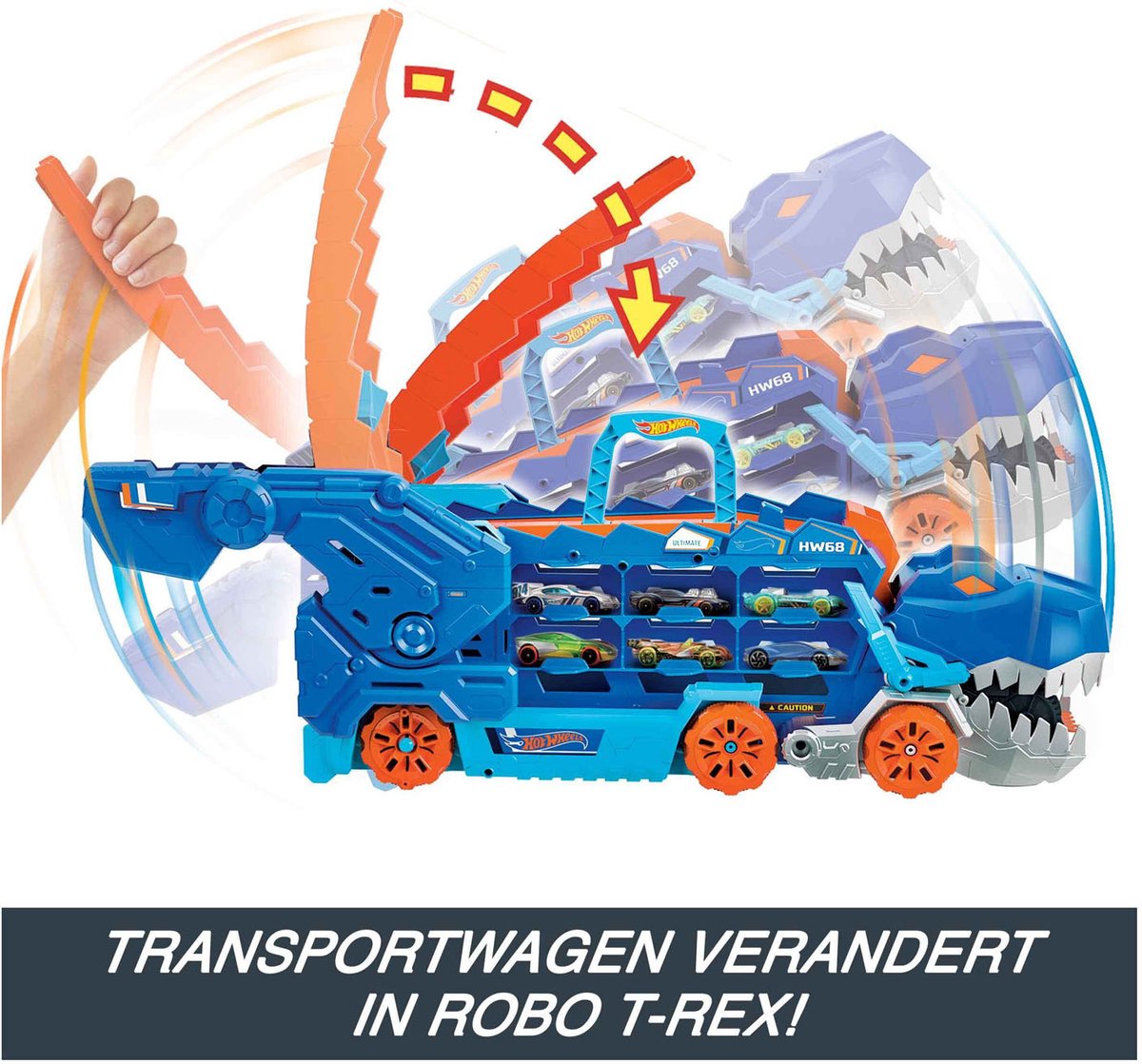 Hot Wheels - City Ultieme Dino Hauler Vrachtwagen - 1:64 - Speelgoedvoertuig — afbeelding 8