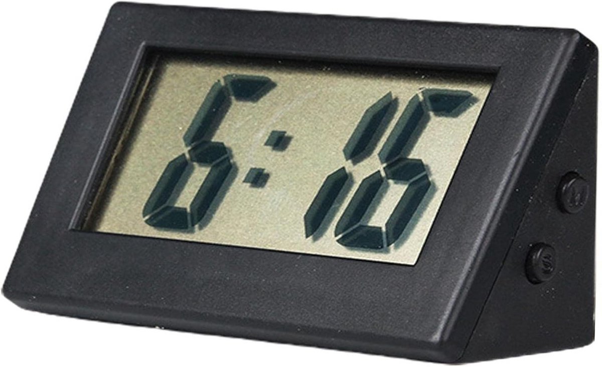 Compacte Digitale Tafelwekker met Groot LED Display en Batterijvoeding
