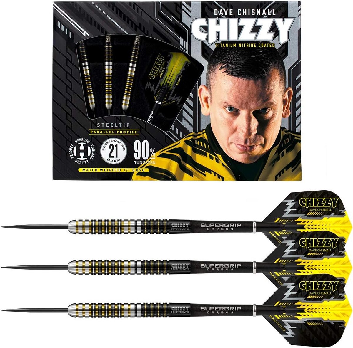 Professionele Darts 26 Gram - 90% Tungsten Barrel met Titanium Nitride Coating