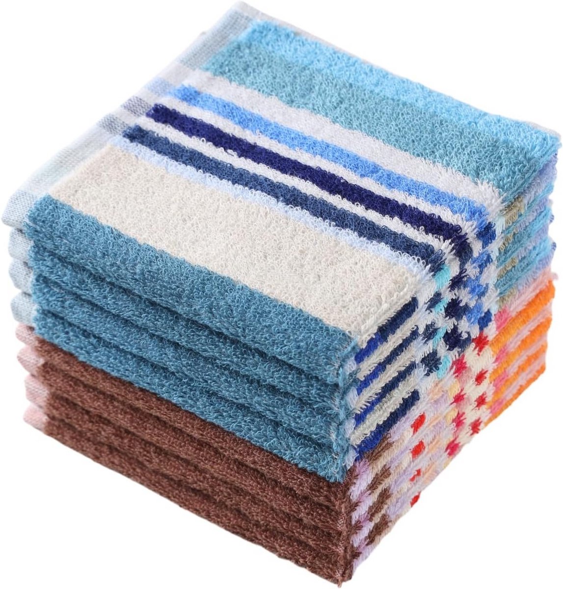 Set van 8 Ultra-Absorberende Keukenvaatdoeken in Katoen - Sneldrogend en Duurzaam