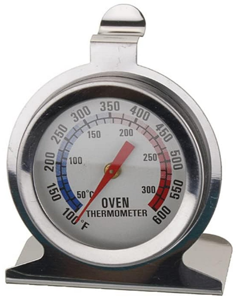 Oventhermometer RVS met Grote Wijzerplaat voor Nauwkeurige Temperatuurmeting