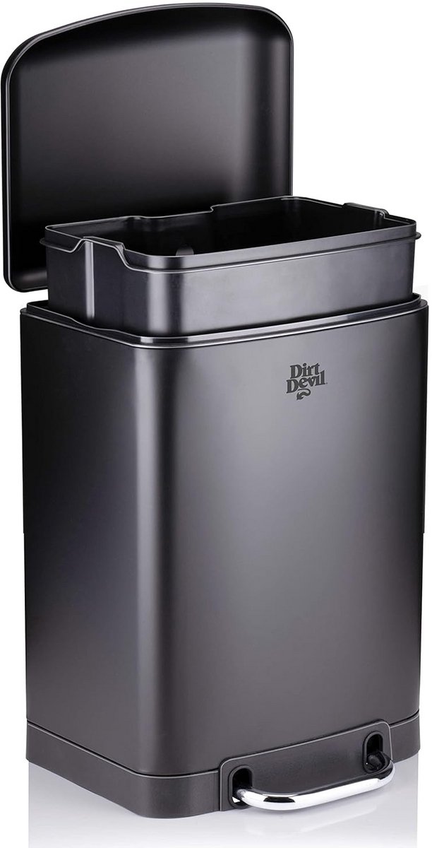 Ronde Pedaalemmer 6 Liter met Soft Close Deksel en Uitneembare Binnenemmer