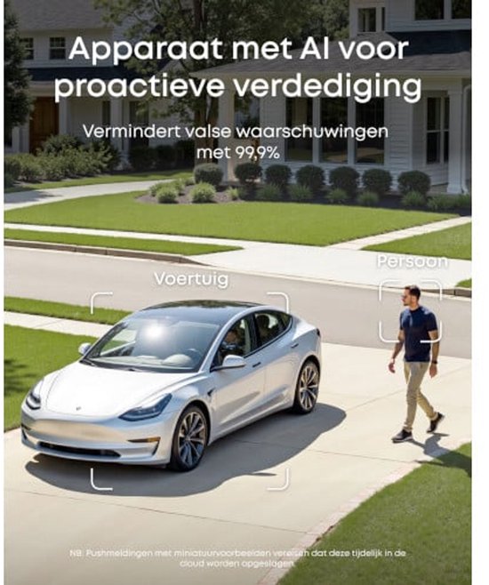 eufy PoE NVR Security System E40, 4 stuks 4K bullet camera's, bedrade outdoor camera, 4K UHD, 122° FOV, nachtzicht in kleur, 24/7 opname, AI-detectie, rode en blauwe strobe, 8CH NVR, 2 TB HD van Merkloos — afbeelding 4