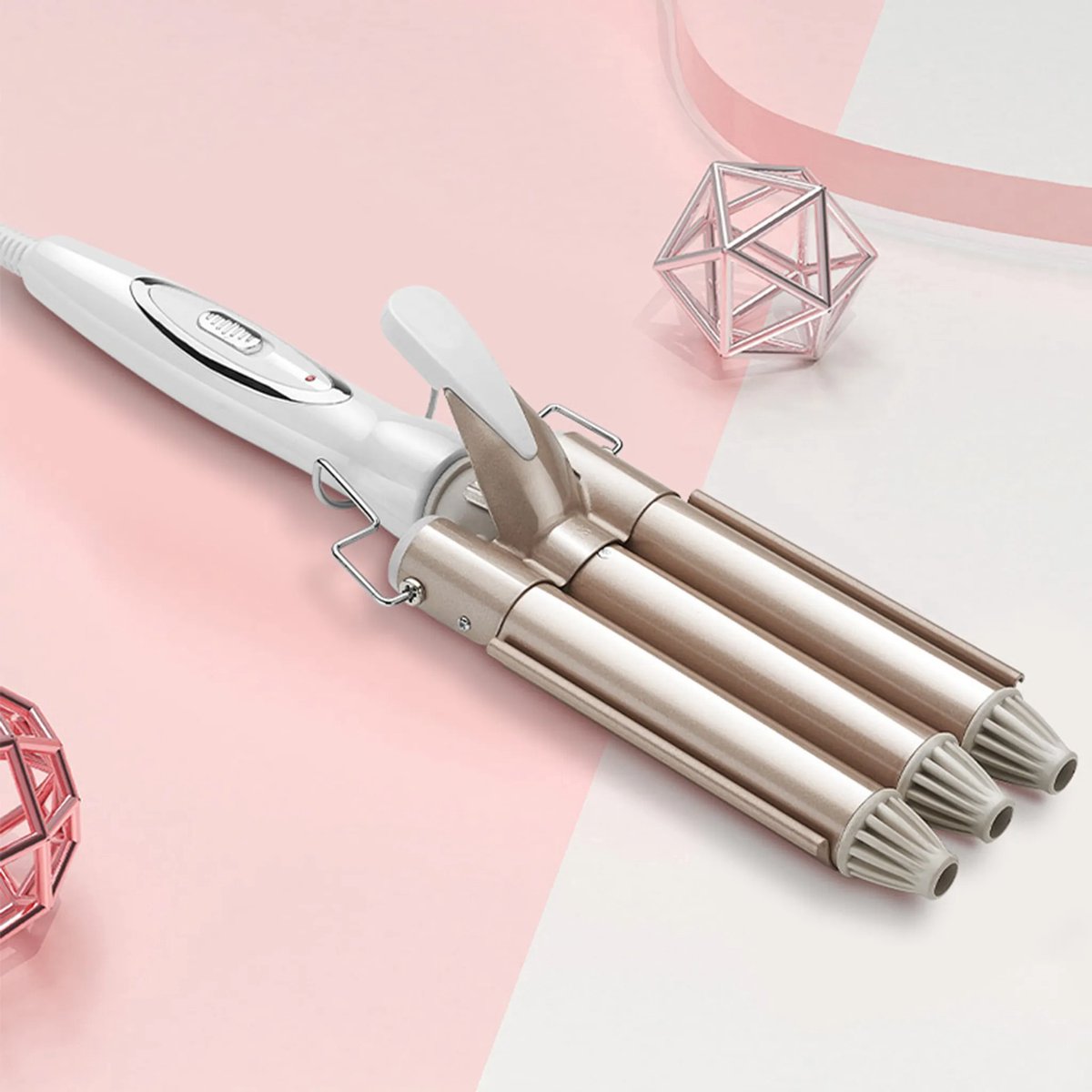 Zouma Krultang 25 mm Drie Cilinders voor Grote Golvende Krullen - afbeelding 2