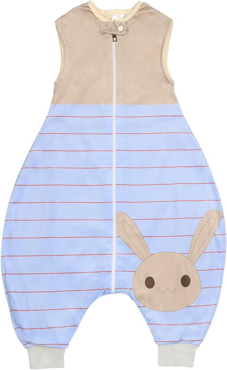 Slaapzak met Voeten voor Peuters en Baby's - Mouwloos met Ritssluiting - 1.5 Tog
