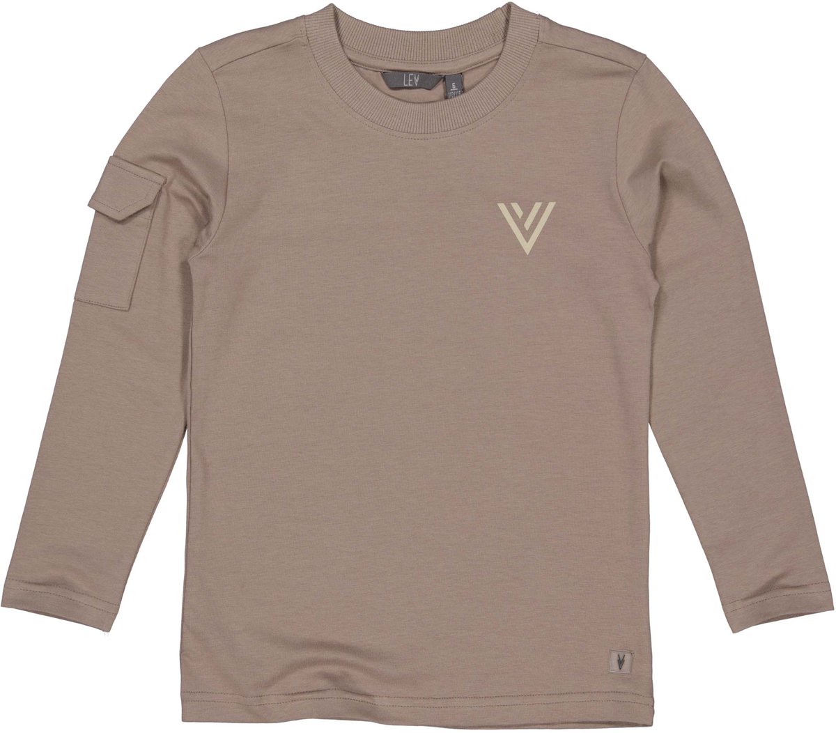 Levv Jongens Shirt Taupe maat 98
