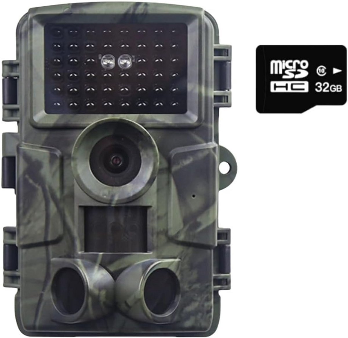 Wildcamera 4K & 60MP met Dubbele Nachtzicht, Zeer Snelle 0.1s Activatie