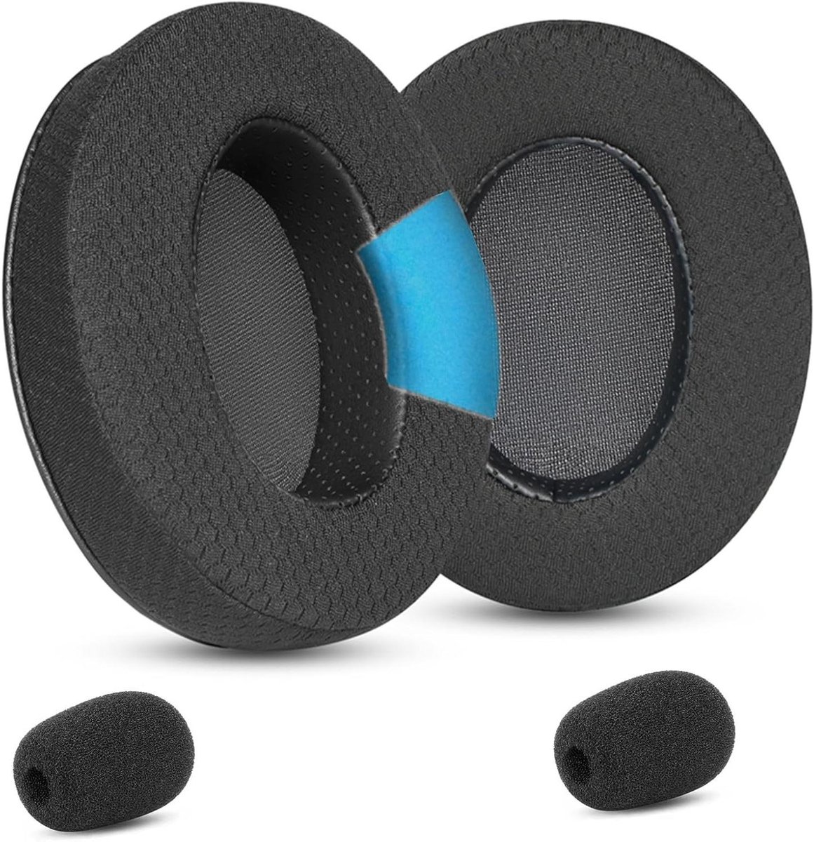 Vervangende oorkussens voor Gaming Headsets - Zwart - Ademend Mesh Memory Foam